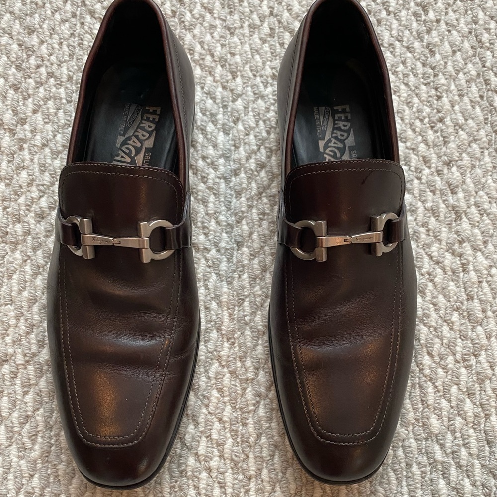 Men’s ferragamo shoes size 8.5 brown